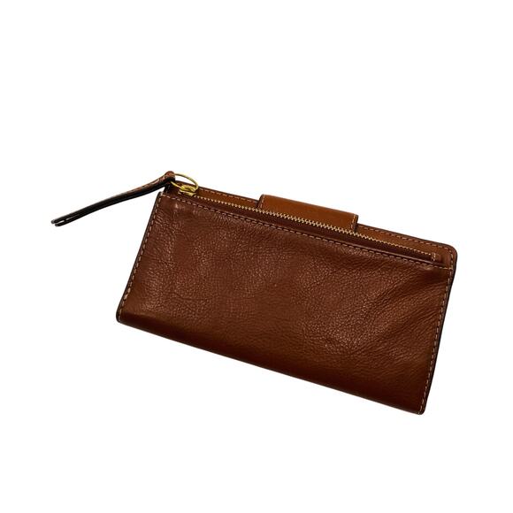 Fossil brown leather wallet - Picture 2 of 3